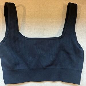 Black Ribbed Women's Bralette